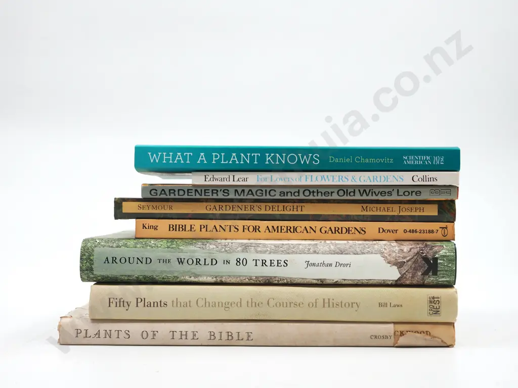 Lot of 8 Books Related to Plants, Some with Religious Themes Image 1++