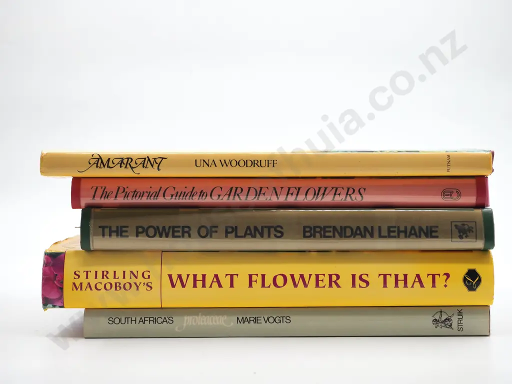 Lot of Five Large Photographic Books on Plants Image 1++