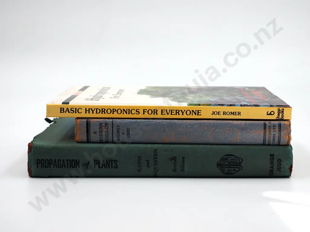 Lot of Three Books on Hydroponics, Propagation and Plant Biology Image 1++