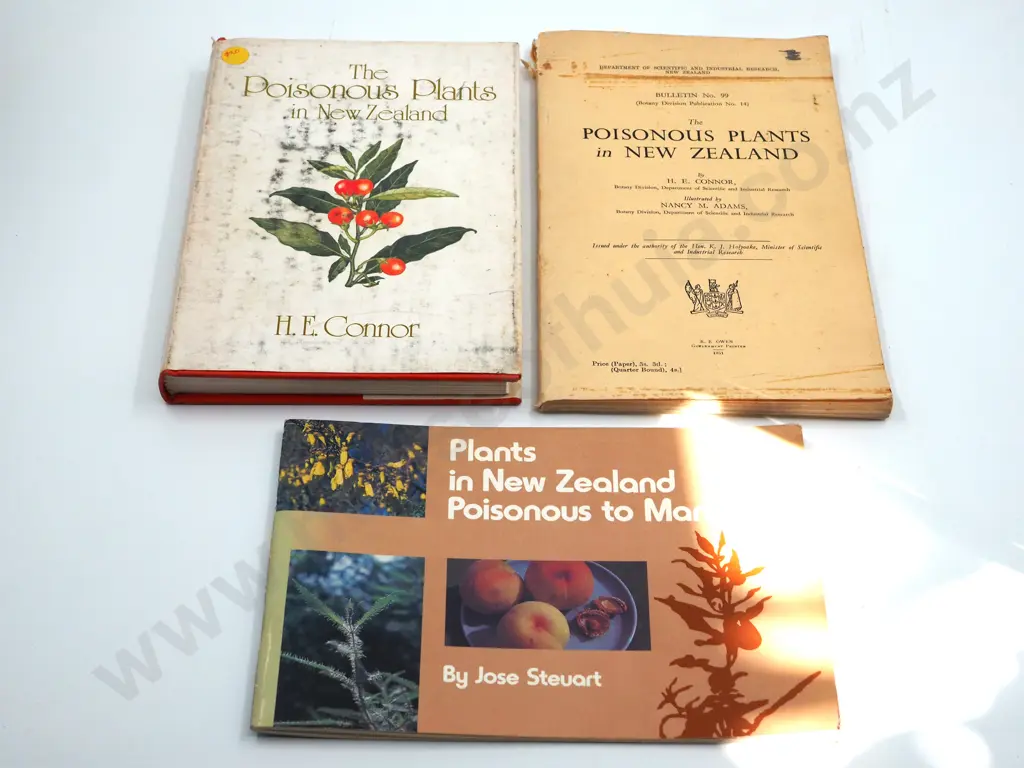 Lot of Three Books on Poisonous New Zealand Plants Image 1++