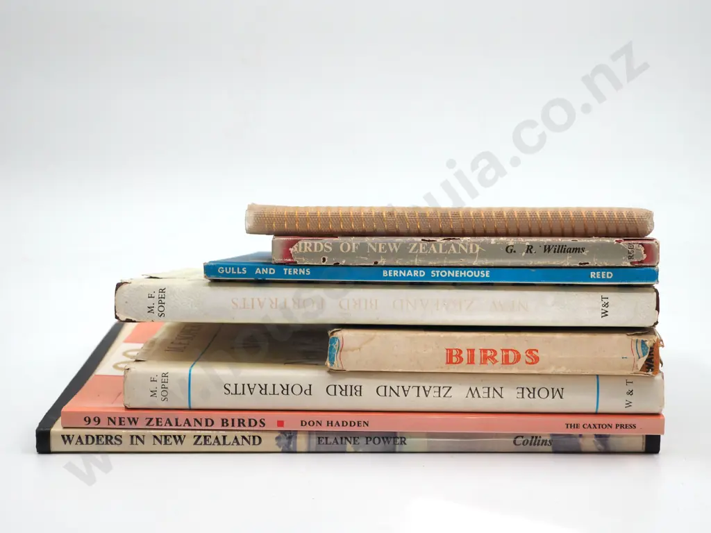 Lot of Eight Books on Birds, mostly from New Zealand Image 1++