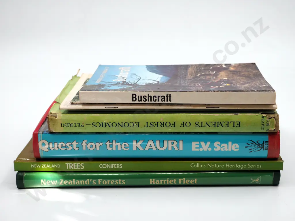 Lot of Six Books on Bushcraft, Trees and Forests Image 1++