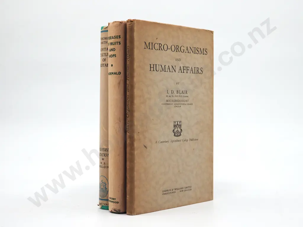 Lot of Three Vintage Books on Plants and Microbes Image 1++