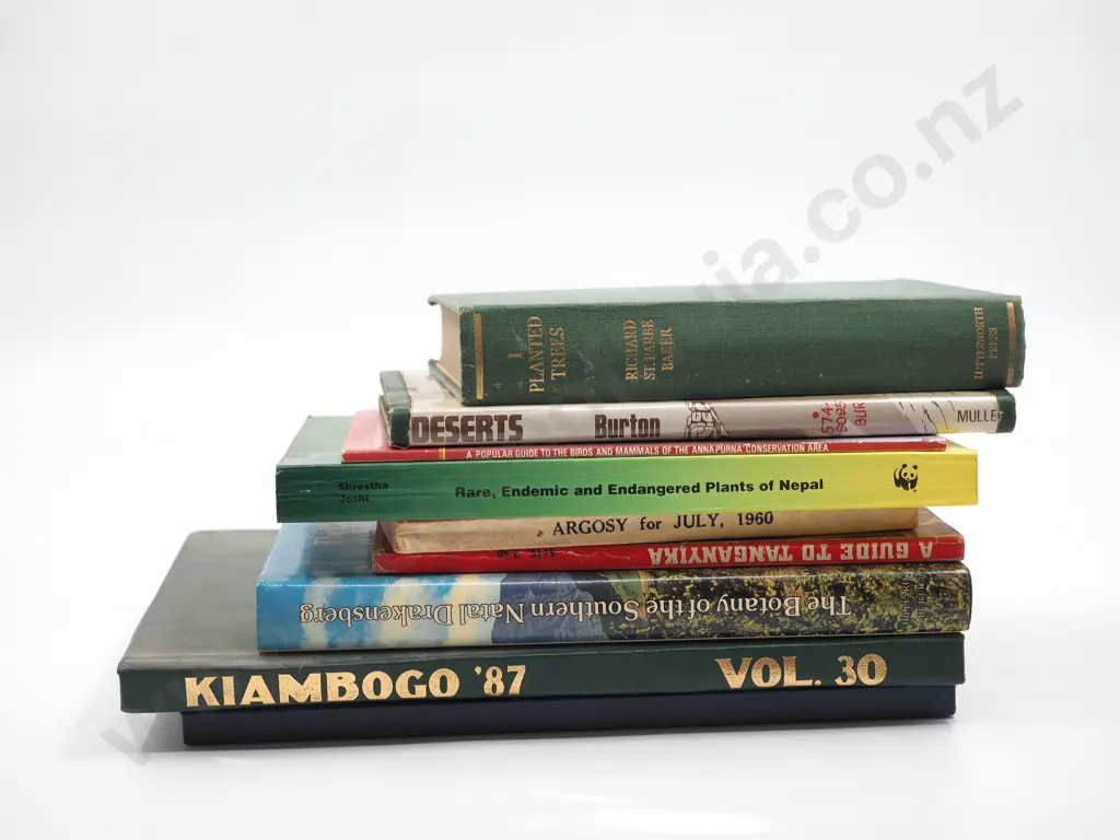 Lot of Nine Books related to African and Asian Plants and History Image 1++