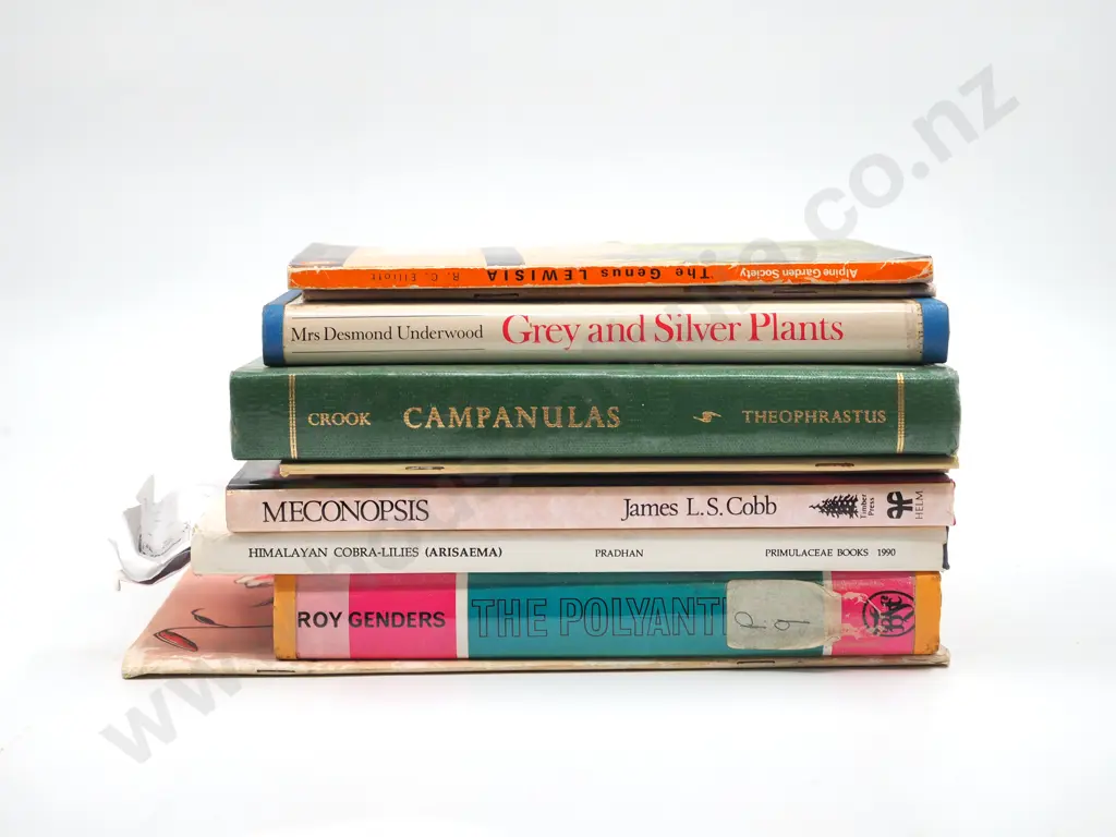 Lot of Ten Mixed Books and Almanacs on Plants Image 1++