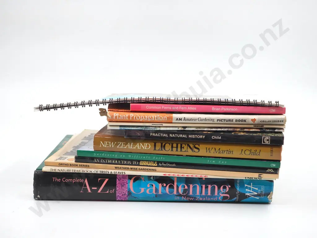Lot of Twelve Books on Gardening, including New Zealand Gardening Image 1++