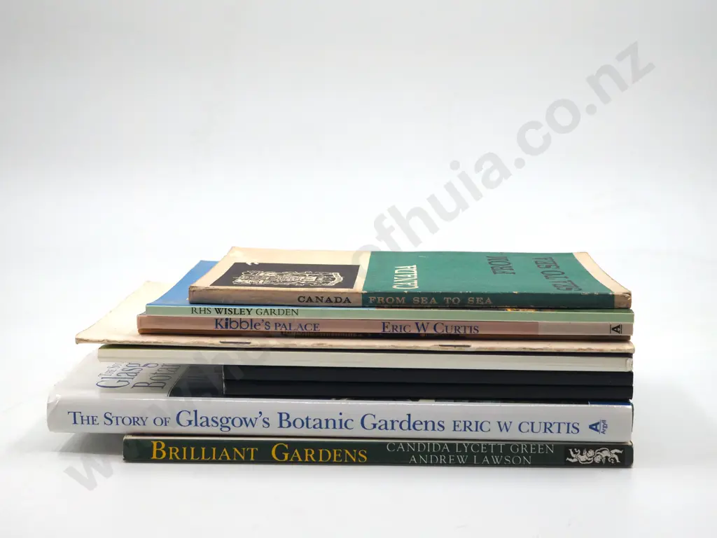 Lot of Ten Books and Almanacs, Some Related to British Gardens and Gardening Image 1++