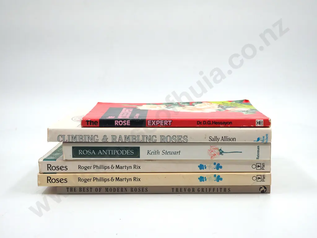 Lot of Six Books Related to Roses, Some Related to New Zealand Image 1++