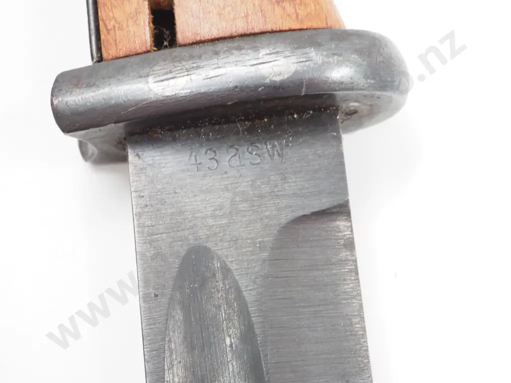 German WW2 Mauser Bayonet: 1943 Dated, ASW Stamped, W Original Scabbard & Frog  Image 1++