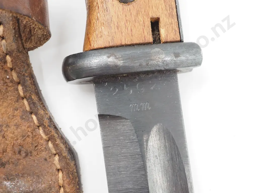 German WW2 Mauser Bayonet: 1943 Dated, ASW Stamped, W Original Scabbard & Frog  Image 1++