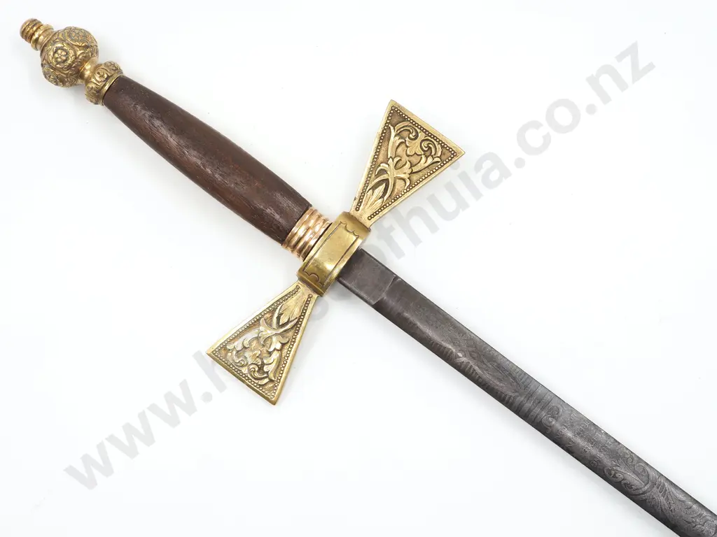 Victorian Masonic Knight Templar Sword: No Scabbard Image 1++