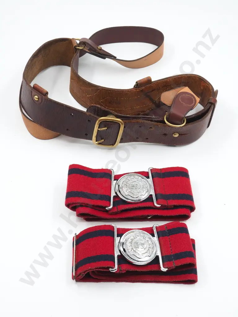 Two NZE Corps Belts & 1980s NZ Sam Brown  Image 1++