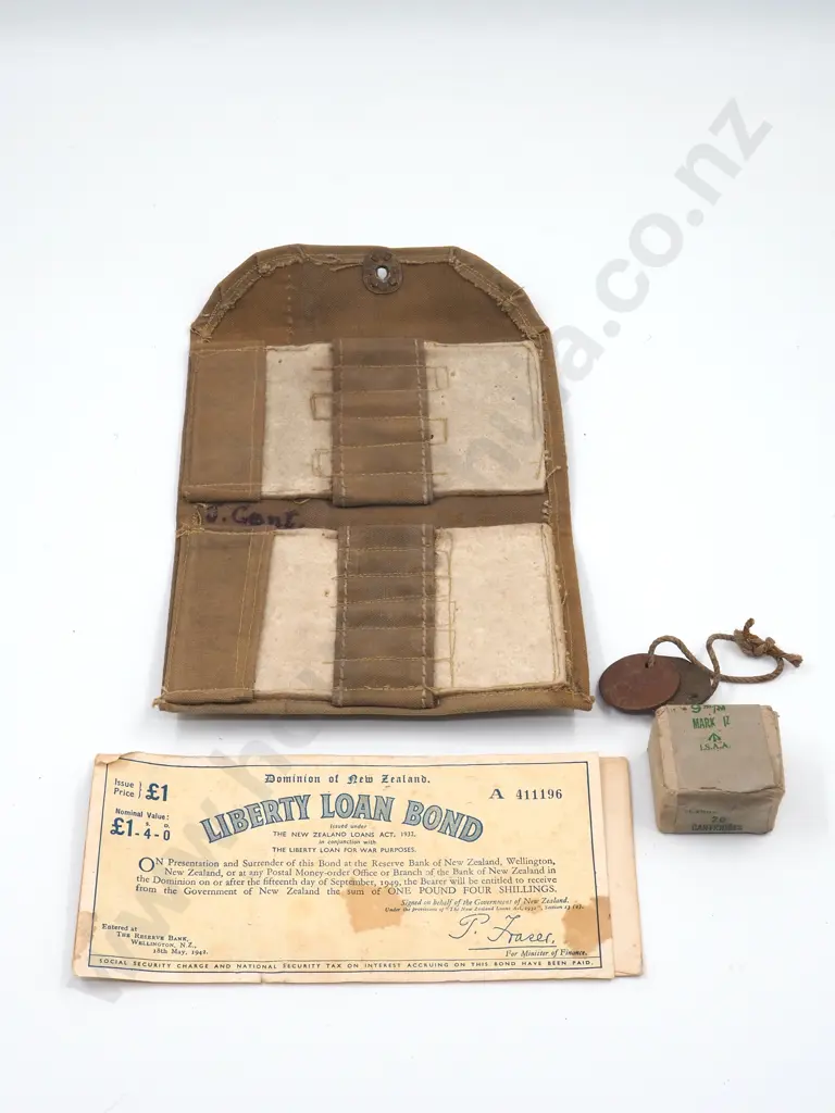 Assorted Military Lot including Bonds / Dog tags / Etc  Image 1++
