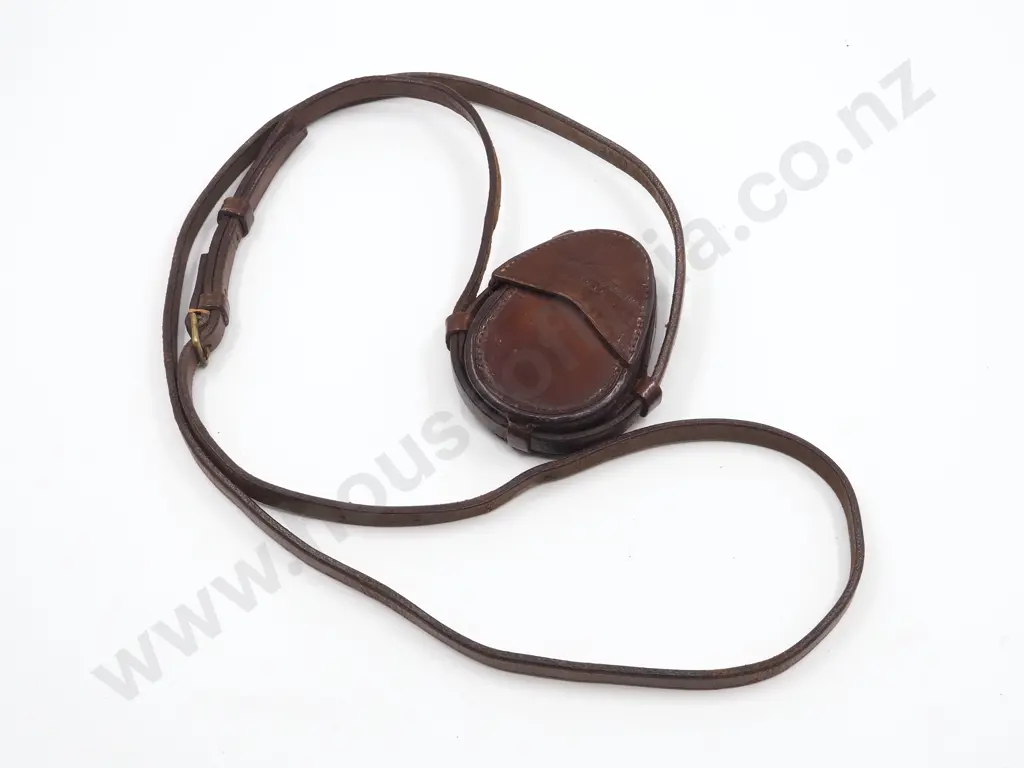 1916 Dated Military Compass w Mother of Pearl Face: Martins Birmingham Manufacture - in Original Leather Case Image 1++