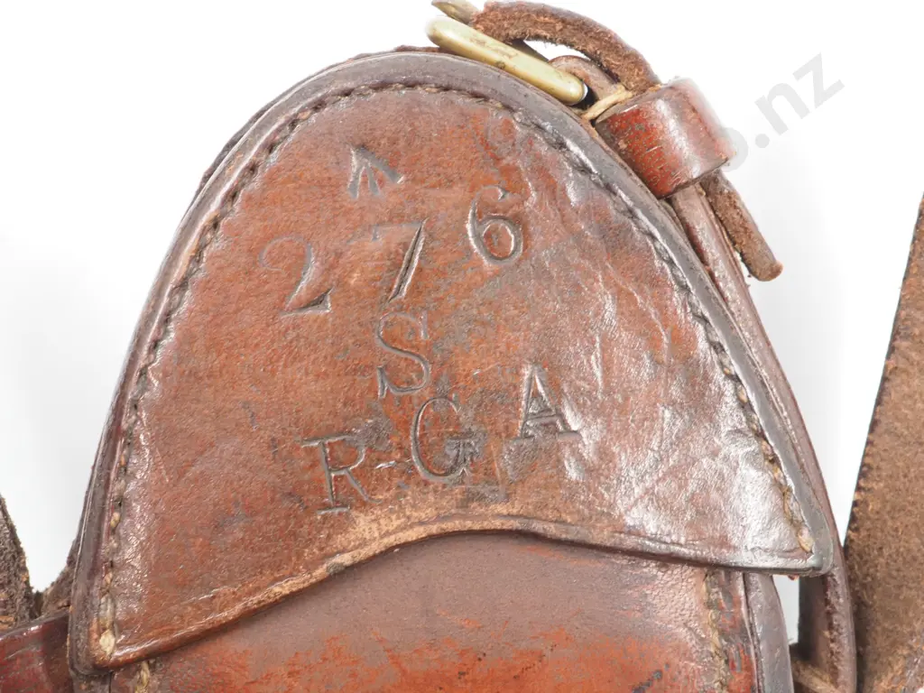 1916 Dated Military Compass w Mother of Pearl Face: Martins Birmingham Manufacture - in Original Leather Case Image 1++