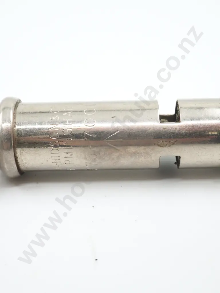 1980's Whistle, J Hudson & Co Undated w Leather Strap Image 1++