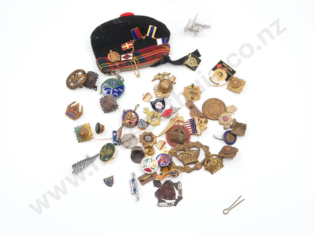 Large Assorted Lot of Military Pins / Badges Etc Image 1++