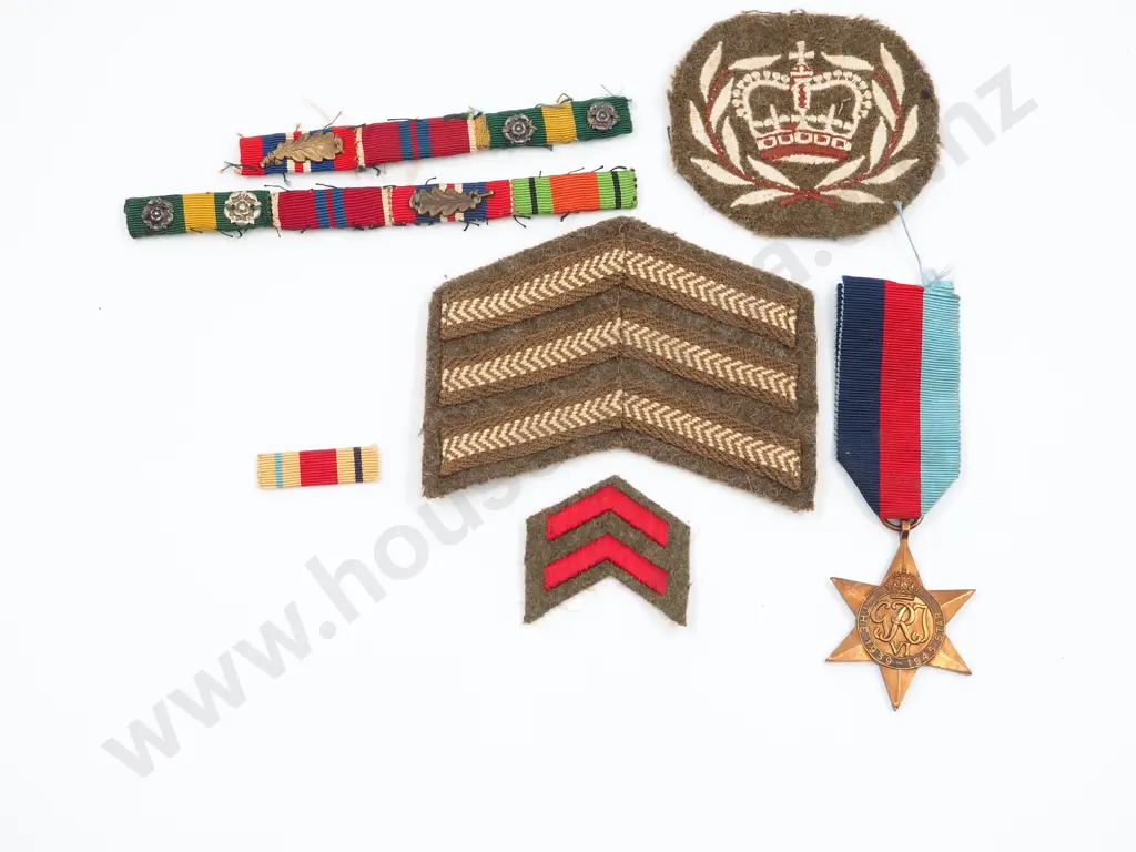 Assorted lot of Medal Ribbons, 1939-45 Medal, Cloth Patches etc Image 1++