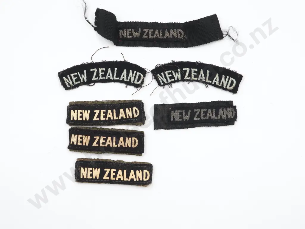 Selection of New Zealand Military Cloth Shoulder Titles Image 1++