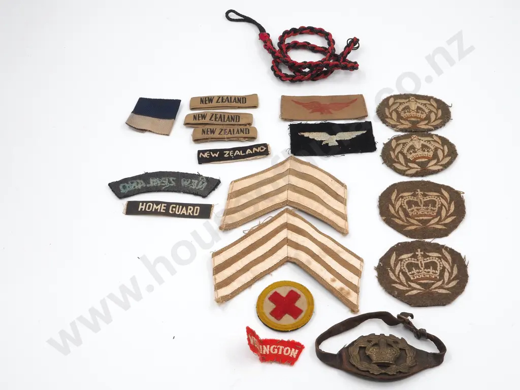 Assorted lot of Cloth Patches & Badge on Leather Bracelet  Image 1++