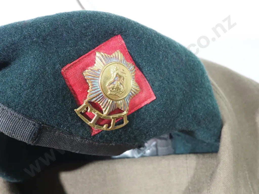 1980's  Fijian Officers Army Bush Jacket, Trousers, Portapee & Beret Image 1++