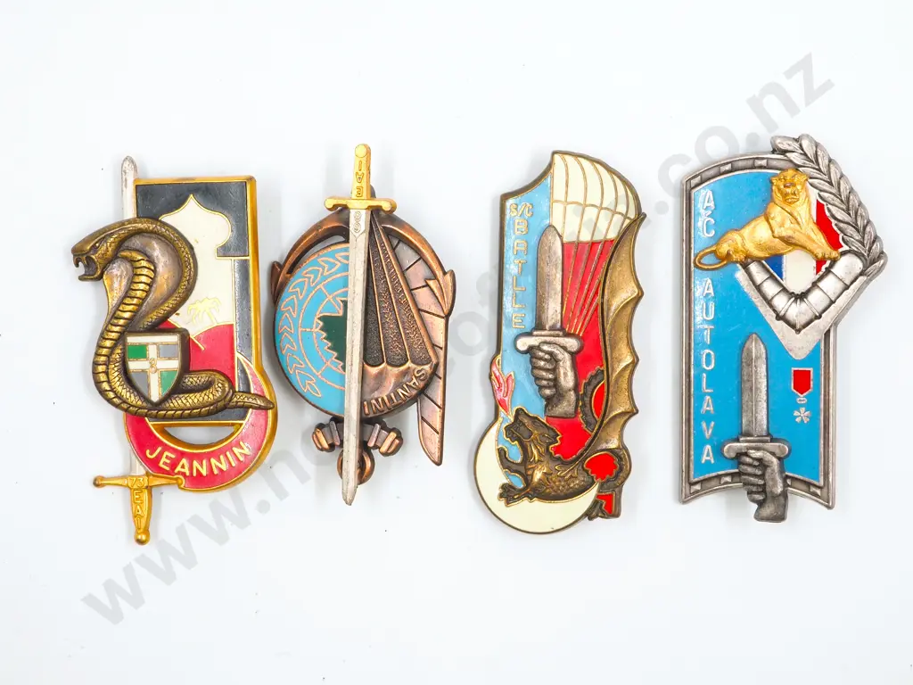 Lot of Four French Badges: Fraise, Paris Image 1++