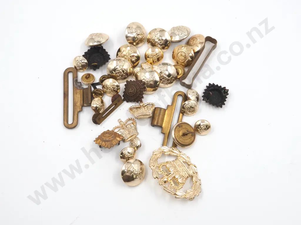 Assorted Lot of Buttons, Rank Pips etc Image 1++