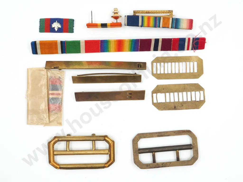 Assorted Lot of Belt Buckles & Medal Bars & Medal Bar Mounts Image 1++