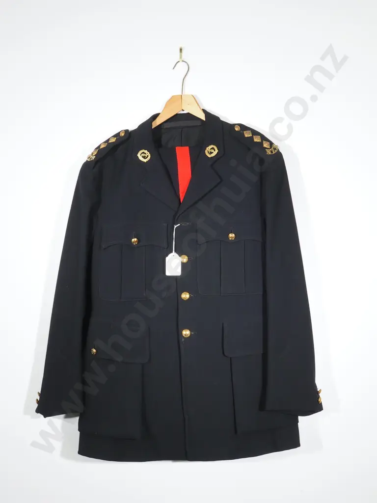 New Zealand 1930's Captains Blues Tunic & Trousers w Otago Collar Badges & NZR Shoulder Titles Image 1++