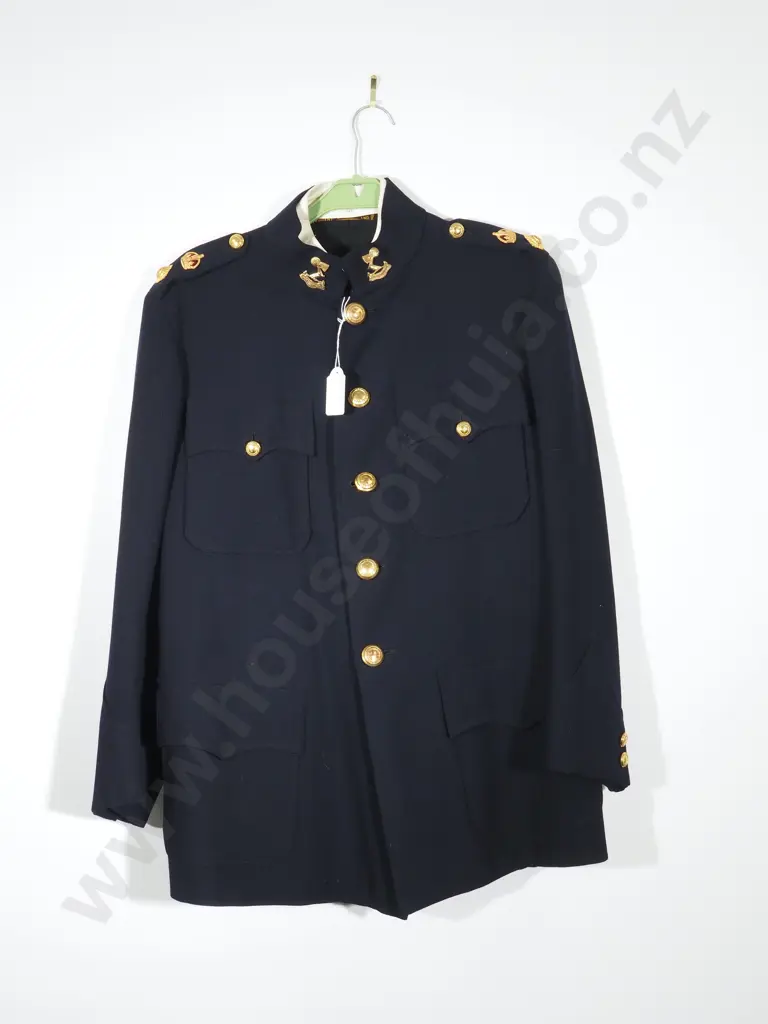 New Zealand 1930's Standing Collar Lt Colonels Blues Tunic & Trousers w 3rd Auckland Collar Tabs Image 1++