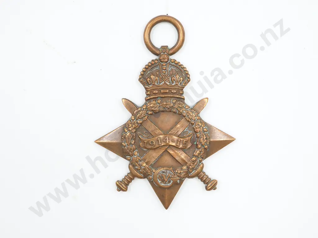 1914/15 Star to 12/1625 Pte T F Foreman N.Z.E.F: Wounded Gallipoli First Day Lander Image 1++