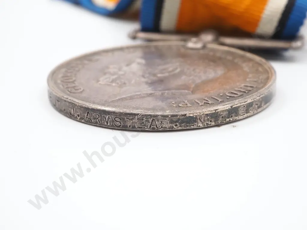 NZEF BWM and Masonic medals to 26737 Armstead Image 1++