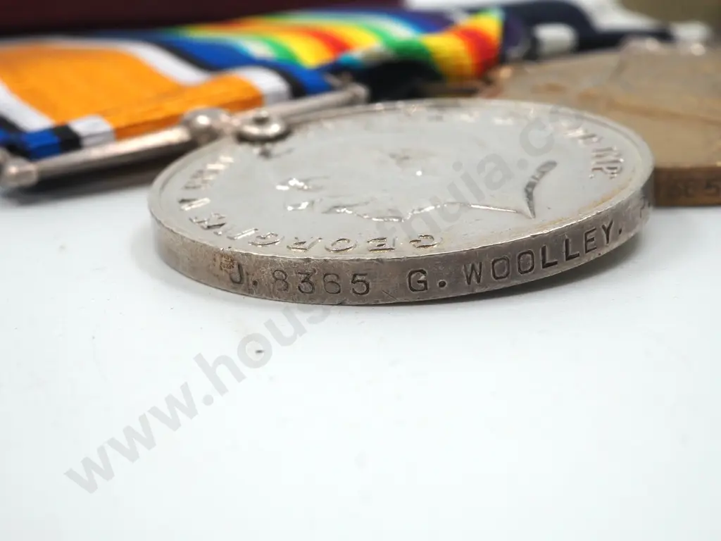 Imperial Service Order Naval Medal Group to George Albert Woolley WWI & WWII Medals Image 1++