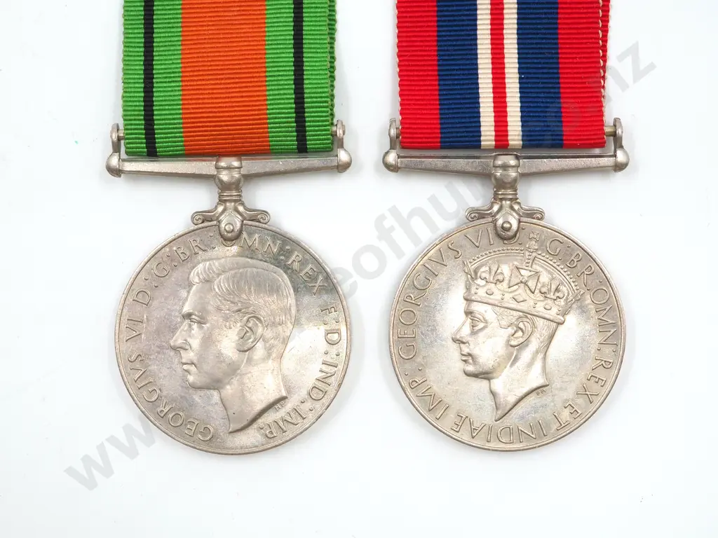 WWII Defence Medal & 1939-45 Medal Image 1++