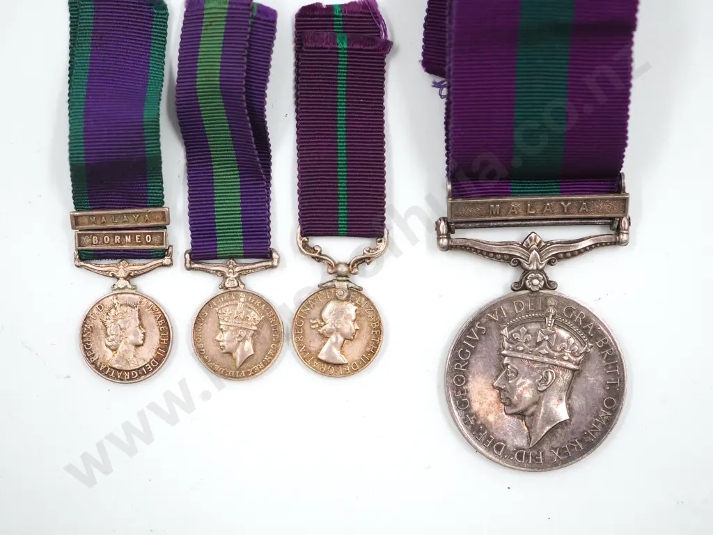GSM Malaya Medal Unnamed & Selected Miniature Medals Image 1++