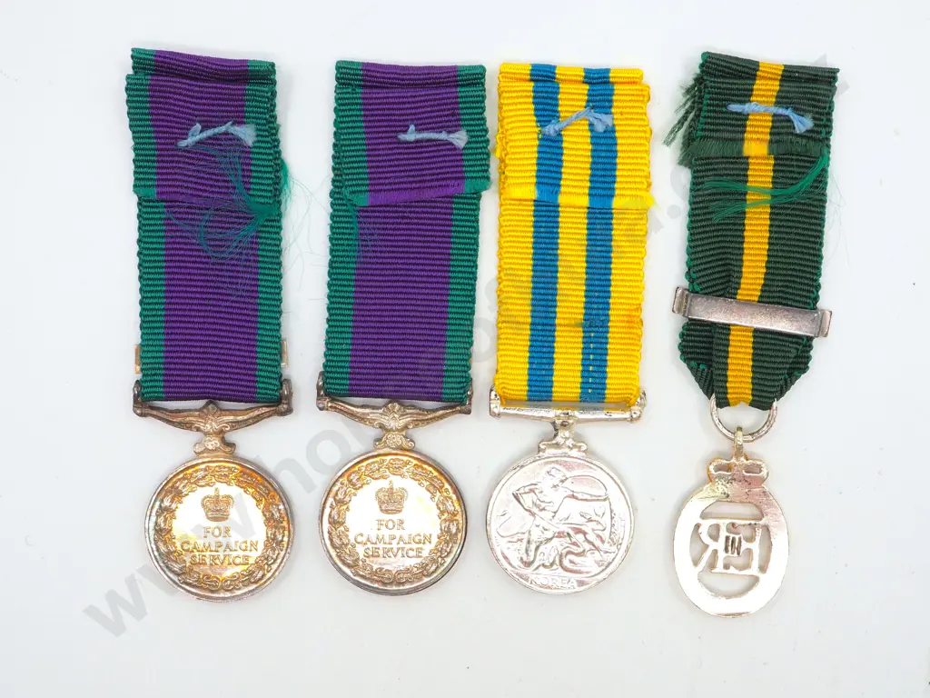 Four Elizabeth II Period Miniature Medals Image 1++