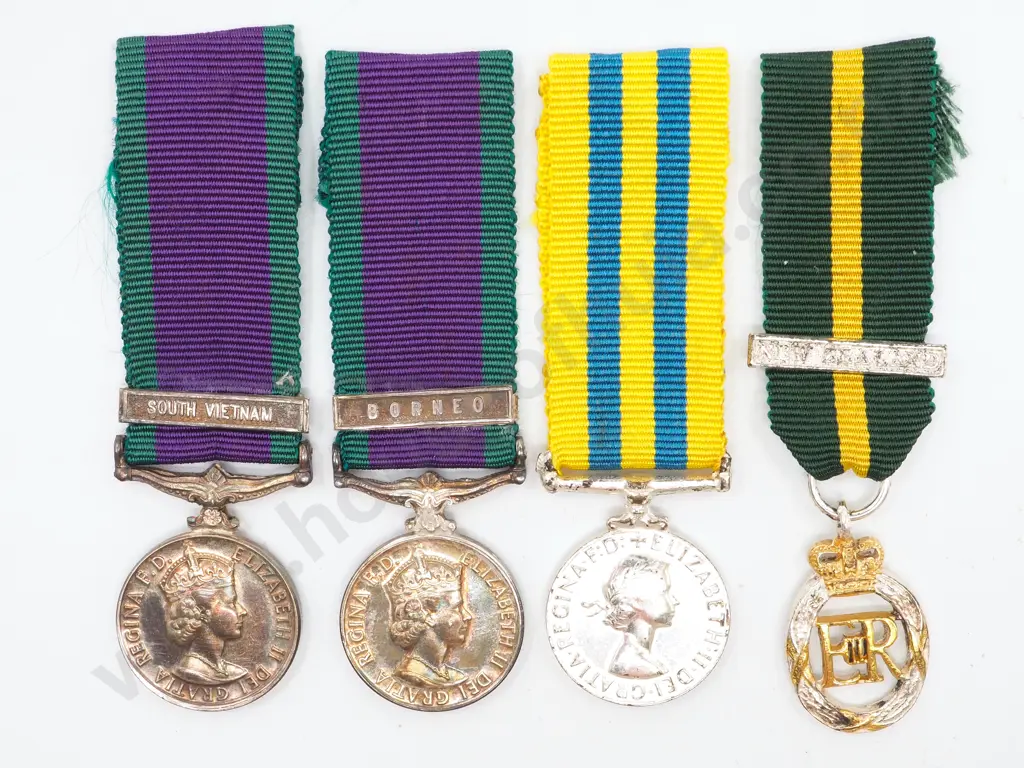 Four Elizabeth II Period Miniature Medals Image 1++