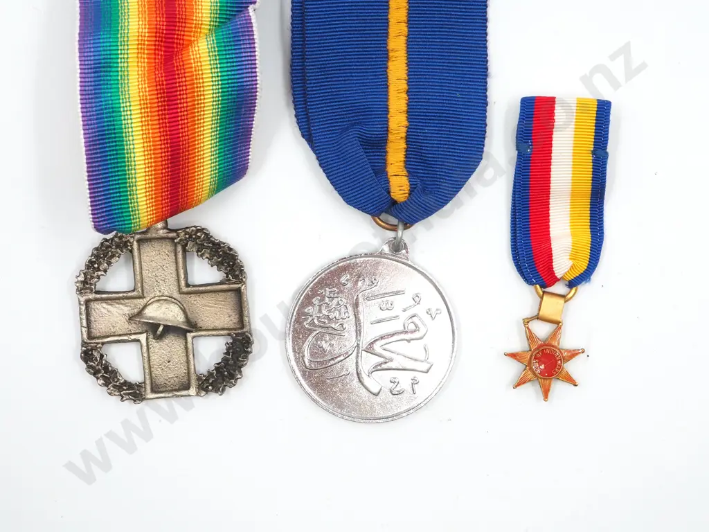 Two Foreign Medals & Miniature Medal Image 1++