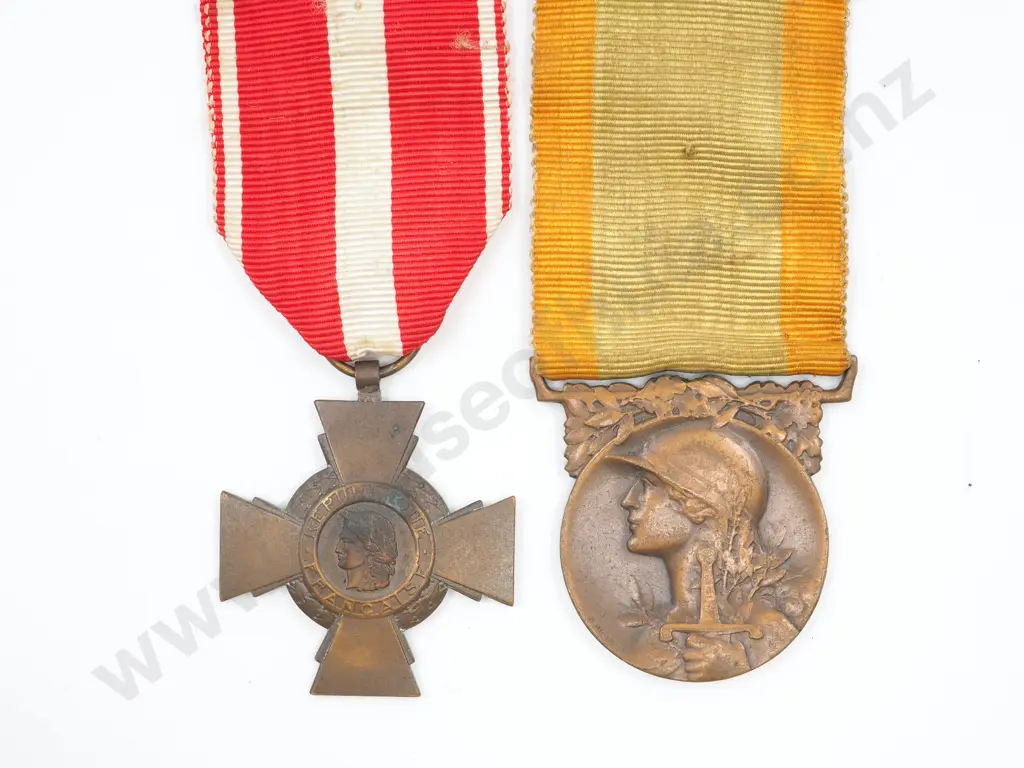 Two French War Medals Image 1++