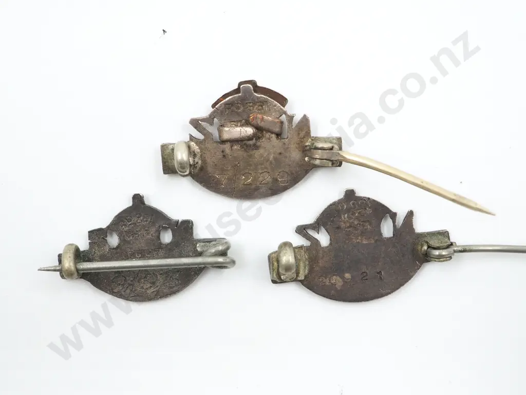 Three RSA Returned Soldiers Pins: 9/93 / 7-229 /21 Image 1++