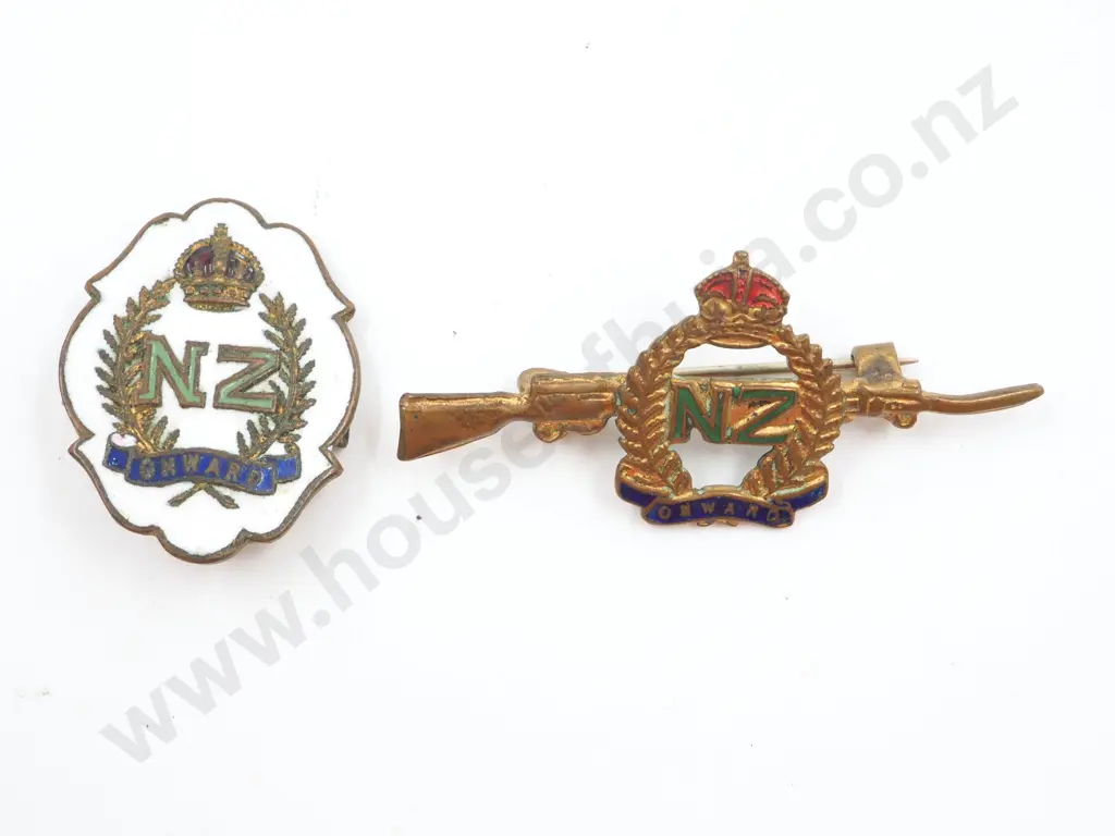 Two New Zealand Onward Sweetheart Badges Image 1++
