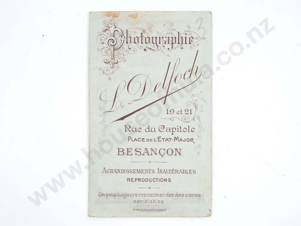 Antique French Photograph of a Military Officer Image 1++