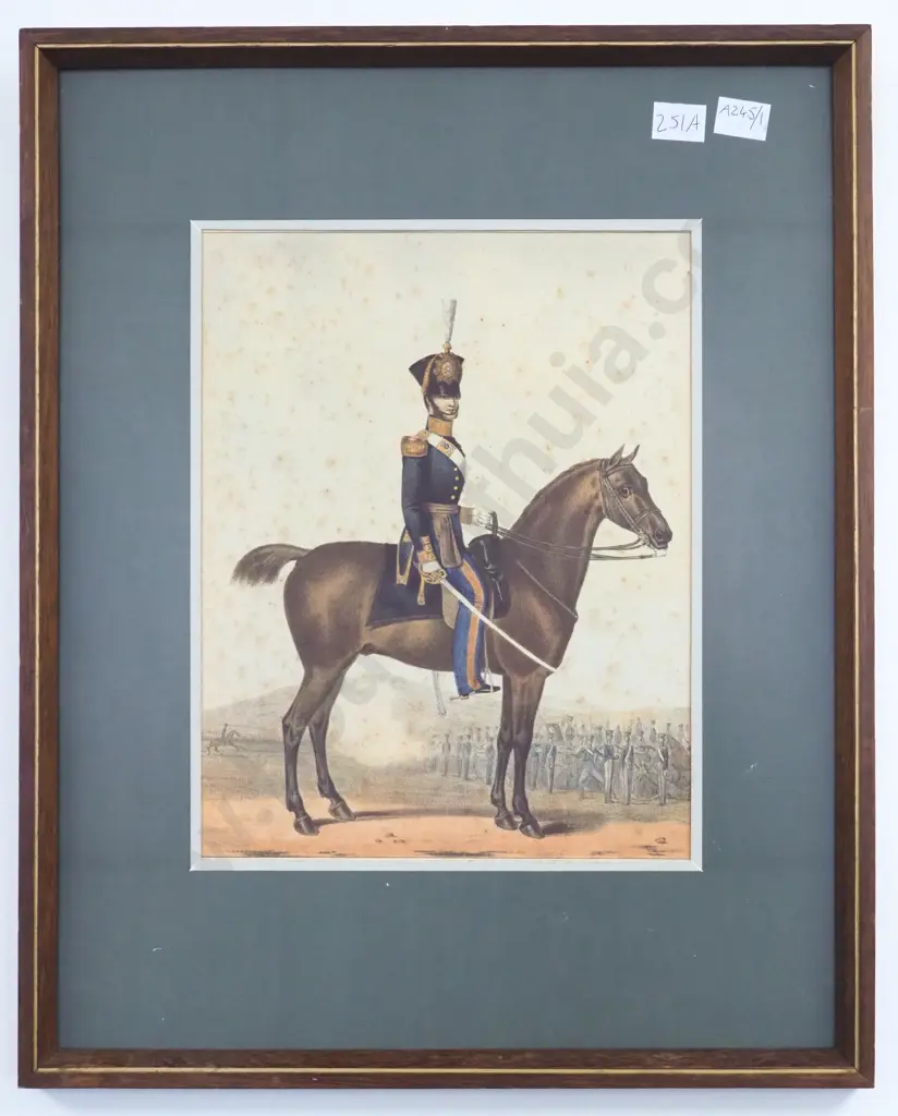 Framed Print of Officers of the Royal Army: No.8 Royal Artillery  Image 1++