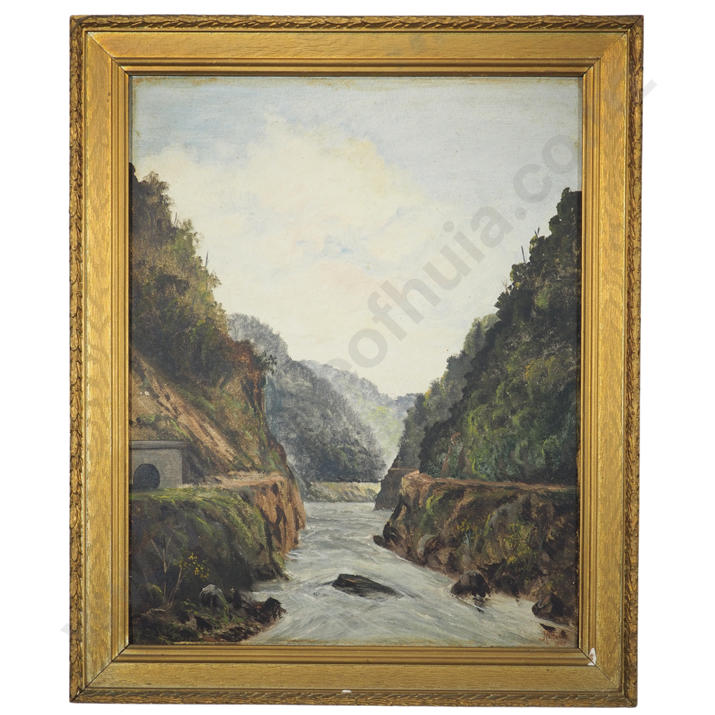 J Rollason 1902 "Manawatu Gorge" Image 1++