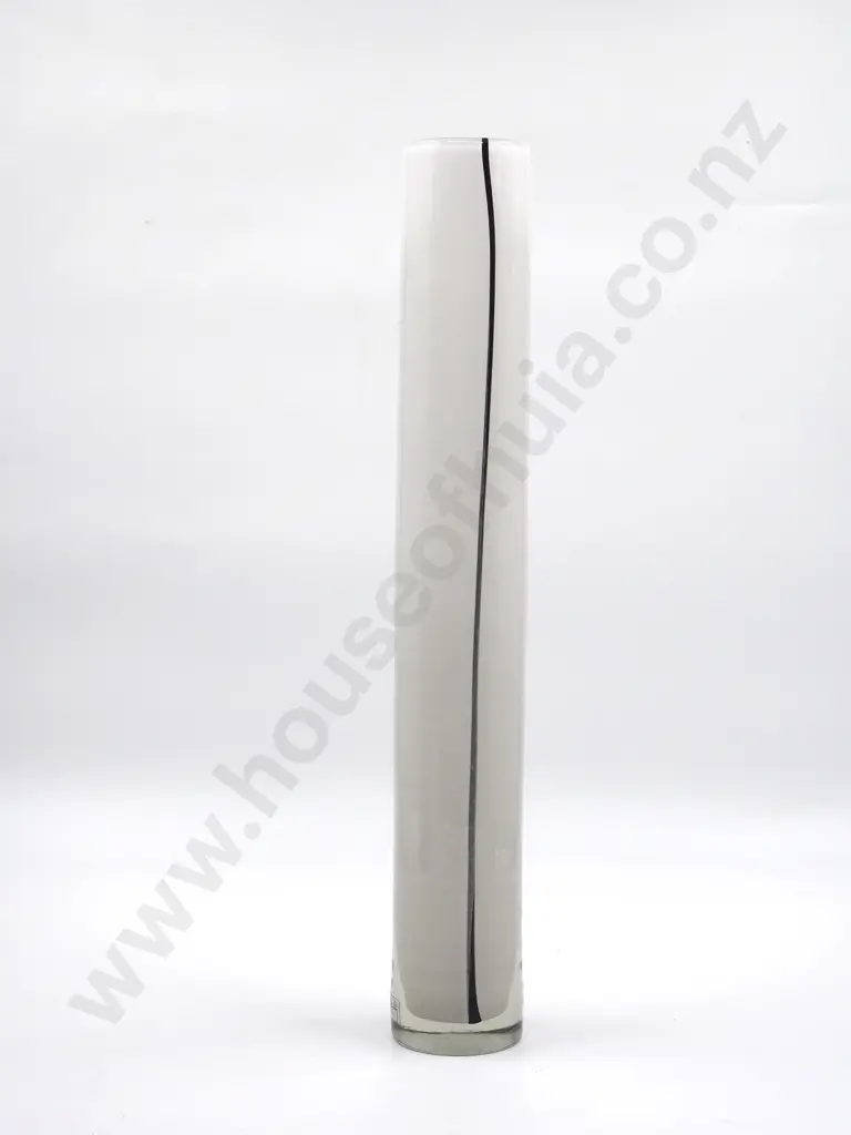 Henry Dean: White Vase w Black Stripe Image 1++