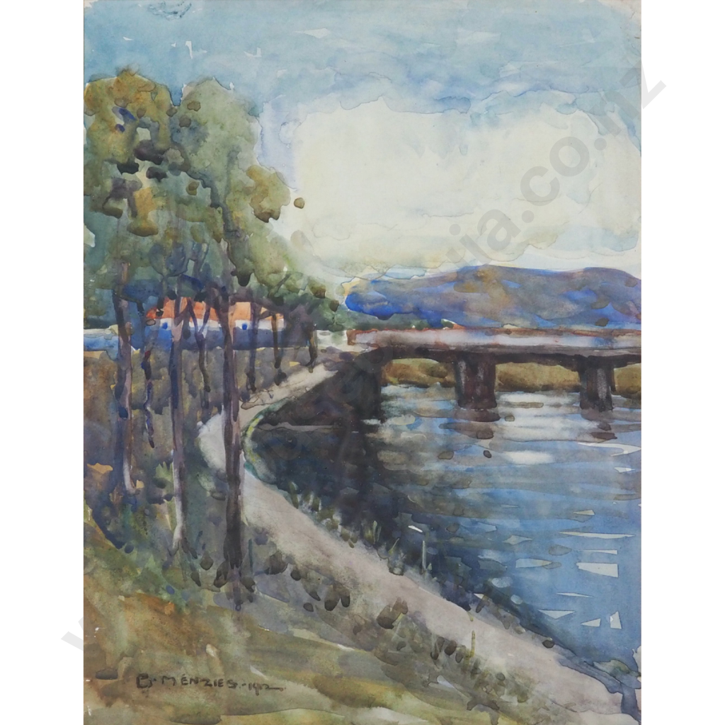William Menzies Gibb. River Scene. Image 1++