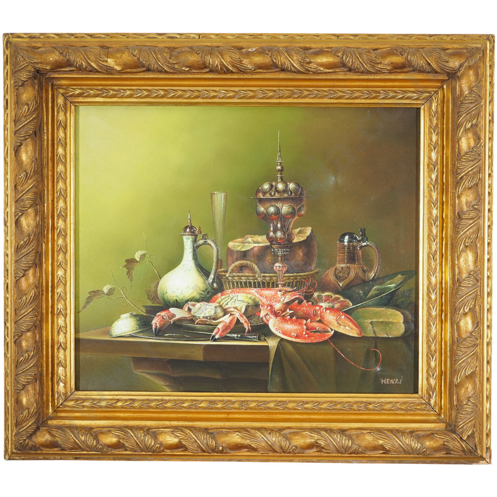 Henri: Still life Lobster w Urn Image 1++