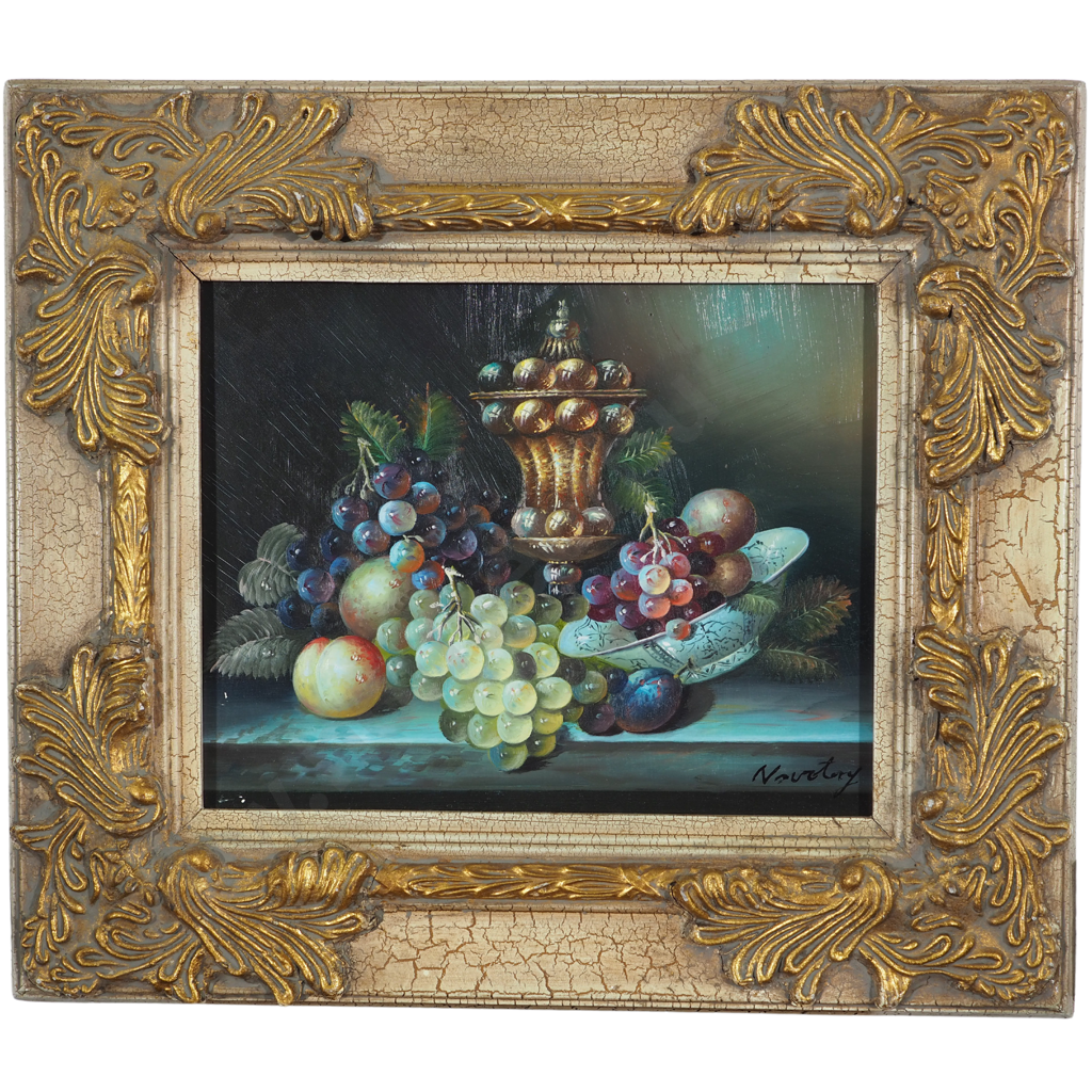 Vaertery [possibly]: Still life Fruit w Urn & Bowl Image 1++