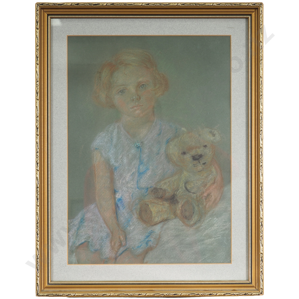 Portrait of Girl with Rabbit Image 1++