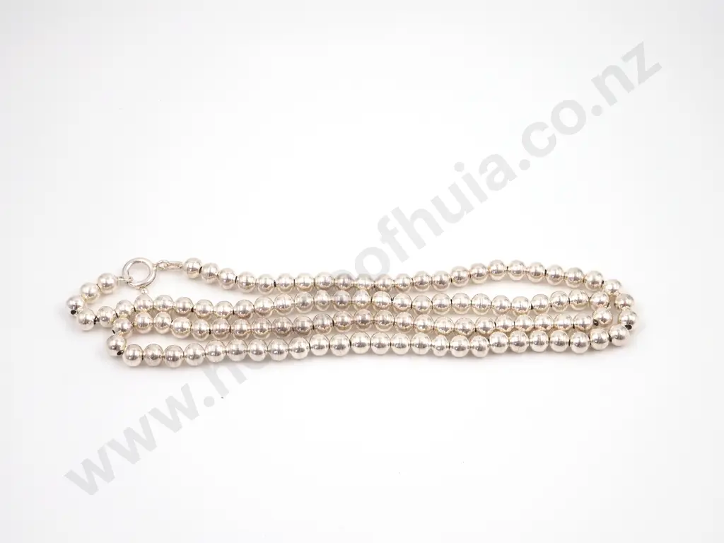 Sterling Silver Beaded Chain Image 1++